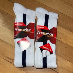 Powersox by GoldToe Baseball Socks. 2 pairs.